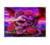 Skull Dragon Rose Jigsaw Puzzle, 500 Pcs Indoor Adult Game