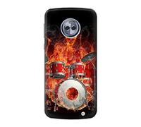 Skull Drum Fire Rock Case Cover For Motorola Moto X4