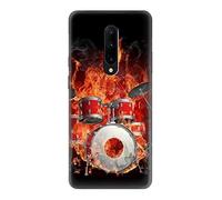 Skull Drum Fire Rock Case Cover For OnePlus 7 Pro