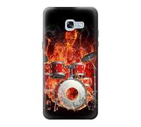 Skull Drum Fire Rock Case Cover For Samsung Galaxy A5 (2017)