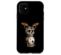 Skull Drum Set Rock Drummer Vintage Metal Music Case for iPhone 11