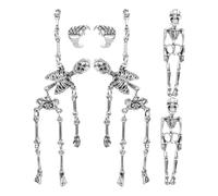 Skull Earrings Halloween Jewelry Gothic Earrings Spooky Scary Skeletons Cool Earrings Punk earrings, Titanium, No Gemstone
