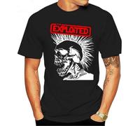 Skull Exploited T Shirt Men Gothic Trend Tshirt Male Tops Harajuku Punk Clothes Men Clothing Ropa Hombre Graphic T Shirts Casual Black S