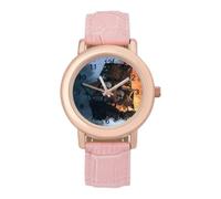 Skull Flag Pirate Ship in Storm Watches for Women Analogue Quartz Watch