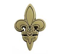 Skull Fleur De Lis Adepta Sororitas Sisters of Battle Sisterhood Daughters of Emperor Holy Gothic Goth Emblem Symbol Imperium Man Fantasy War Board Video Game 1.4" Enamel Pin Badge