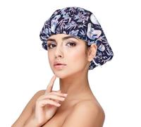 Skull flower crystal Silk Bonnet for Sleeping Women Men - Adjust Satin Bonnet for Sleeping, Soft Comfrt Hair Bonnet for Sleeping