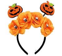Skull Flower Hairhoop For Adult Kids Theme Party Costume Headband Day Of The Death Scary Headpiece Halloween Headwear Halloween Pumpkin Headband