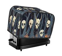 Skull Forest Toaster Cover 2 Slice Kitchen Small Appliance Covers With Pockets Dust And Fingerprint Protectio