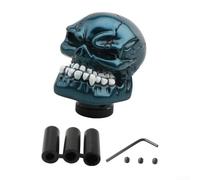 Skull Gear Shift Knob Manual Car Shifter Handle - Unique Wave Head Design ABS Auto Interior Styling - Wide Fit for Most Vehicles Racing Decor(Blue)