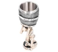 Skull Goblet, Stainless Steel Skull Wine Goblet Resin Skeletal Beer Cup Halloween Wine Glass Medieval Chalice Skull Cup Novelty Gothic Cup 3D Skeleton Goblet Beer Cup for Party