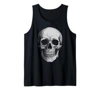 Skull Gothic Punk Rock Fall Distressed Retro Halloween Tank Top