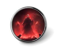 Skull Grim Reaper Skeleton Gothic Brooch Pins for Women Men Cute Badge Lapel Pins for Backpack Dress Accessories