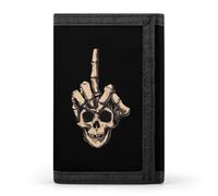 Skull Hand FCK-Off Cute Wallet Slim Card Holder Wallets Pocket Purse for Men Women