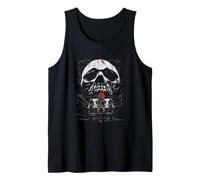 Skull Haunted House - Scary Halloween Trick ot Treat Kids Tank Top
