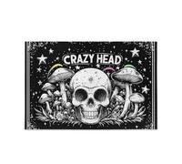 Skull Head Black Evil Floor Puzzle Piecing Puzzle for Adults Brain Teasing Fun & Perfect Wall Art for Adults and Families Gifts for dad, mom Puzzles for Aged 500 Piecing