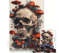 Skull Head Mushroom Magic 1000 Piece Jigsaw Puzzles for Teenagers Cognitive Toy Slow Enjoy Premium Edge Santa Wish Pick 38x26cm