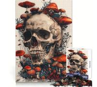 Skull Head Mushroom Magic Jigsaw 1000 Pieces for Teenagers Logic Boost Toy Calming Play Premium Edge Art Collectible 38x52cm