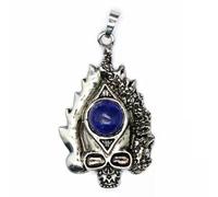 Skull Head Skeleton Pendant Natural Crystal Stone Bead Gift - Lazuli