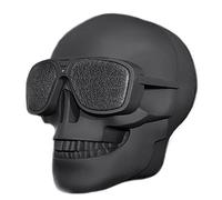 Skull Head Speaker Portable Bluetooth Speakers 10W Output Bass Stereo with DSP Compatible for Desktop PC/Laptop/Mobile Phone/MP3/MP4 Player for Halloween Unique Gift Party Traveling&Outdoor -Black