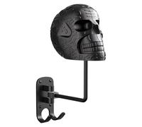 Skull Helmet Holder, Skull Helmet Stand Wall Mount, Skeleton Helmets Display Storage Rack, Halloween Multi-Purpose Wall Hanger for Key Clothes Helmets Hats
