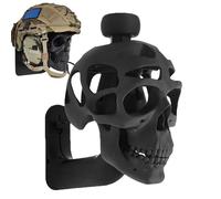 Skull Helmet Holder, Wall Mounted Motorcycle Helmet Holders, Gothic Skull Helmet Display Stand, Creative Skeleton Motorcycle Helmet Racks, for Motorcycle Accessories & Home Decor