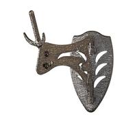Skull Hooker Little Hooker European Trophy Mount - Perfect Kit for Hanging and Mounting Taxidermy Deer Antlers and Other Skulls for Display - Graphite Black