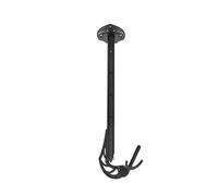 Skull Hooker Powder Coated Steel Adjustable Rotatable Ceiling Hooker & Mounting System for Space Saving, Black
