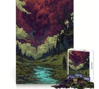 Skull in The Sky, Ill Omen 1000 Piece Jigsaw Puzzles for Adults Sharp Logic Toy Home Leisure Tight Cut Heartfelt Gift 50x75cm