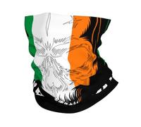 Skull Ireland Irish Flag Men Women Balaclava Windproof Magic Headband Quick Drying Headwear For Snowboarding Football Volleyball