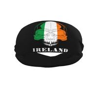 Skull Ireland Irish Flag Sport Sweatband for Men Women Quick Dry Headbands Non Slip Sweat Proof Hairband Breathable Headwear for Running