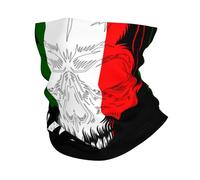 Skull Italy Italian Flag Men Women Headscarf Breathable Headwear Warmer Neck Gaiter For Camping Soccer Volleyball