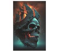 Skull Jigsaw Puzzles for Kids 1000 Pieces 3d Wooden Puzzle Decompression Game for Adults Women Girl Educational Game Toys 78×53cm