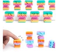 Skull Keyboard Fidget Toys, 3D Printed Cute Skull Fidget Clicker Toys Stress Relief Keyboard for Keep Focus & Anxiety Relief(E)