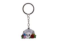 Skull Keychain Skull With Flower Pendant Key Chain Charm Cartoon Skull Keyring Key Chain Skeleton Keychain for Women Men Gift Bag Car Key Chains Ring Punk Goth Jewelry