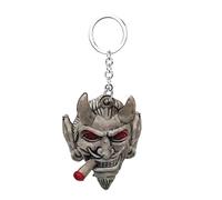 Skull Keyring for Men, Creative Motorcycle Bicycle Skull Keyring | Skull Keyring for Men, Skull 3D Resin Keyring, Keyring Gift for Men, Devil, Siehe Beschreibung
