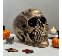 Skull Knife Holder Block- Funny Knife Block for Kitchen, Skeleton Knife Stand with Horror Style Storage Rack Decoration (Retro)