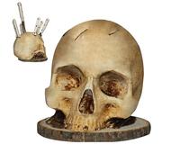 Skull Knives Holder | Multiple Slots Skeleton Knives Holder Kitchen, Empty Block Block for Kitchen Restaurant