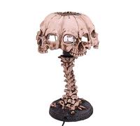 Skull Lamp - LED Skull Light | Resin 4 Head Skull Night Light Gothic Lamp, Resin Horror Lamp Decoration, Spooky Halloween Decorative Lights, Tabletop Lamp for Living Room, Bedroom