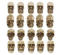 Skull Landscape Figure,20PCS Skulls Landscape Figure Realistic Skulls - Skeleton Head Miniature For Home- Haunted -House
