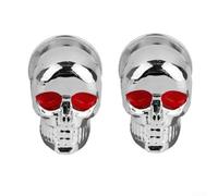 Skull Licence Plate Bolts 6mm Motorcycle Tag Screws Anti Theft Fastener Black Silver 2Pcs Set(SIlver)