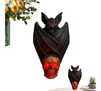 Skull Light | Halloween Horrible Bat Light Decoration - Lantern Gothic Spooky Lamp for Festival Display Table Desk Activities Party Festival Gathering Home