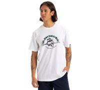Quiksilver Short-Sleeved T-Shirt Skull Lines SS Men White XXL