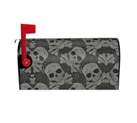 Skull Magnetic Mailbox Cover Mailbox Protector Letter Box Flap Easy Install No Tools 21x18 In