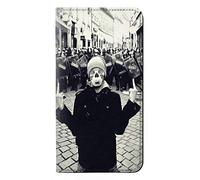 Skull Man Protester PU Leather Flip Case Cover For OnePlus 8