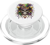 Skull Mardi Gras Men Women Kids Carnival New Orleans Parade PopSockets PopGrip for MagSafe