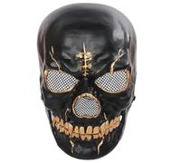 Skull Mask - 26 cm Horror Skull Mask | Scary Halloween Face Decoration Cosplay Accessory | Realistic Skull Full Head for Costume Party Fancy Dress Theme Festival Day of the Dead Adults Unisex