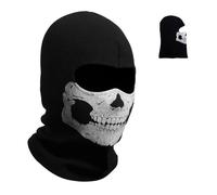 Skull Mask - Full Face Cover for ski mask, ghost face covering, Windproof Tactical Balaclava Motorcycle, Cycling | Halloween Cosplay & Outdoor Sports Gear for Men, Women, Youth (Black)