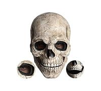 Skull Mask Latex Human Realistic Full Head Fancy Dress Halloween Costume Party, Unicorn Animal for Cosplay Masquerade, Steampunk Gothic Cosplay Retro Leather Bird