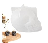 Skull Mold, Skull Silicone Mold | Skeleton Skull Mold for Candle Making: 3D Skull Molds, Melting DIY Craft Resin Mold