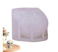 Skull Molds for Resin - 7.2cm Rose Skull Silicone Mold | 167ml Scented Candle Mold | Plaster Silicone Mold for Chocolate Cake Handmade Soap Halloween Decoration
